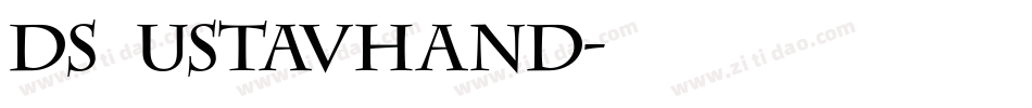 DS UstavHand字体转换